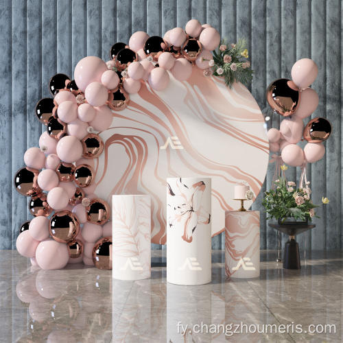Rûnde advertinsje Stand Wedding Backdrop Stand